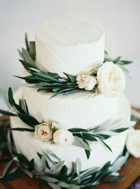  Pastel de bodas greenery 💚 - 19