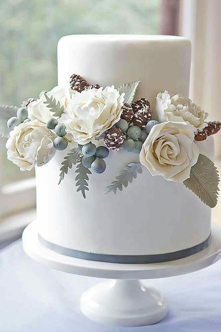  Pastel de bodas greenery 💚 - 25