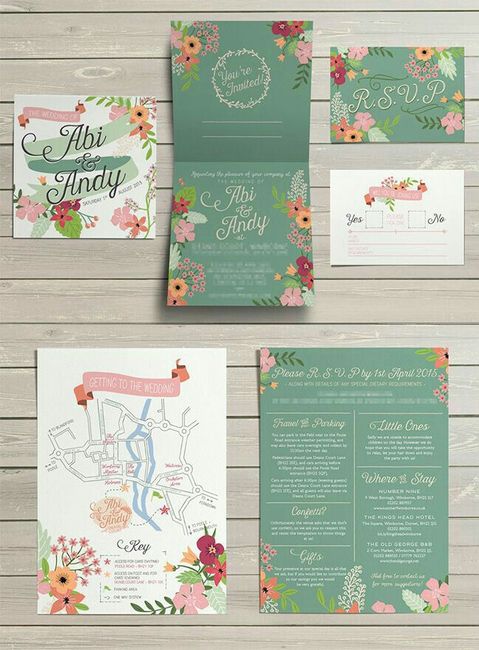  Inspiración: invitaciones verdes 💚 - 3