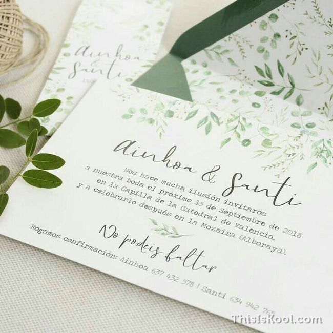  Inspiración: invitaciones verdes 💚 - 4