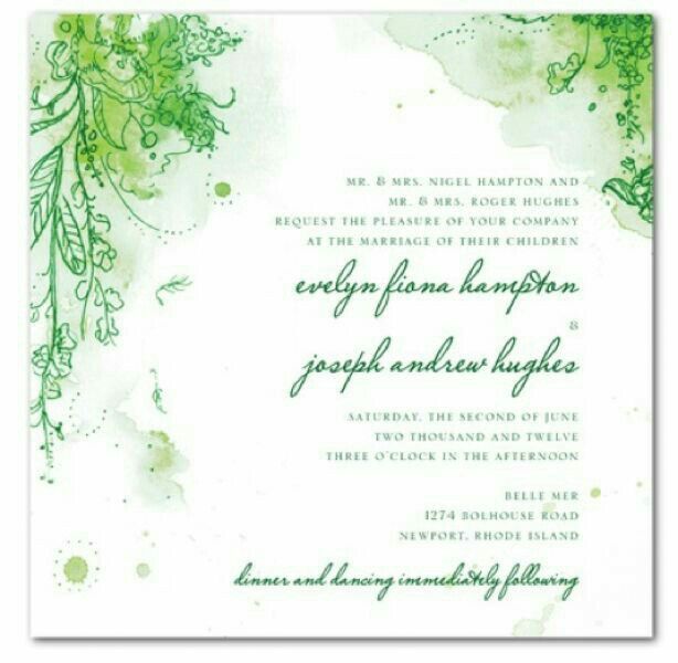 Inspiración: invitaciones verdes 💚 - 6