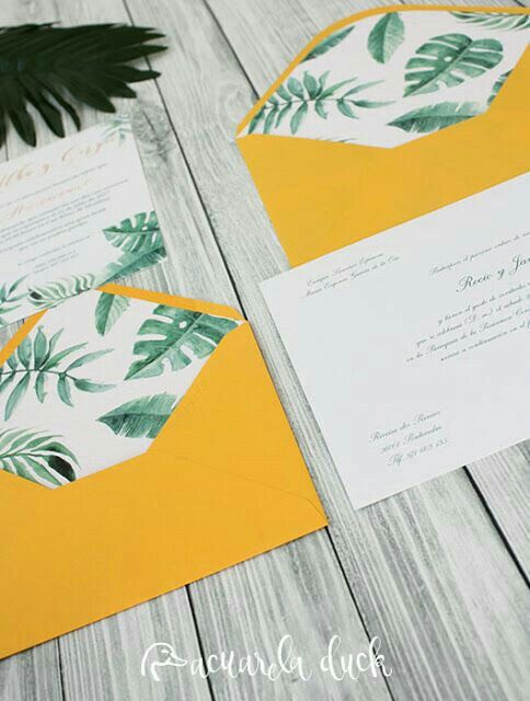 Inspiración: invitaciones amarillas 💛 - 3