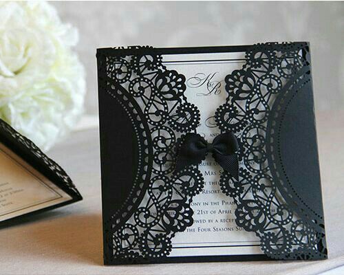  Inspiración: invitaciones negras 🎩 - 2