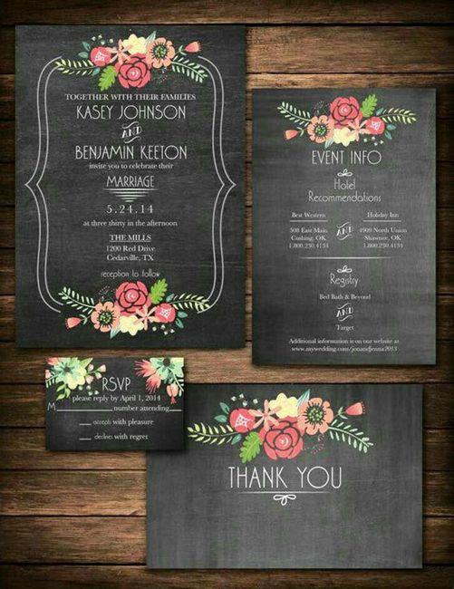  Inspiración: invitaciones negras 🎩 - 4