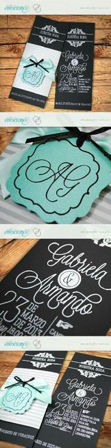  Inspiración: invitaciones negras 🎩 - 5