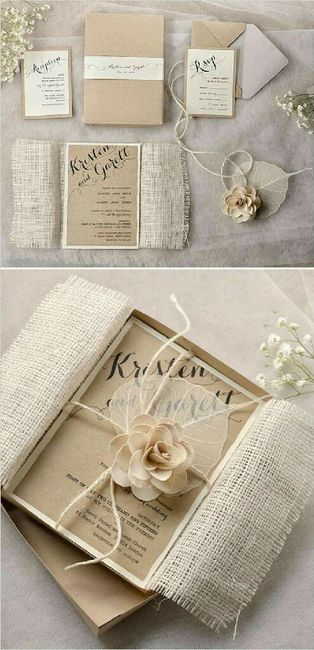  Tendencias: Invitaciones boda rústica 🍂 - 4