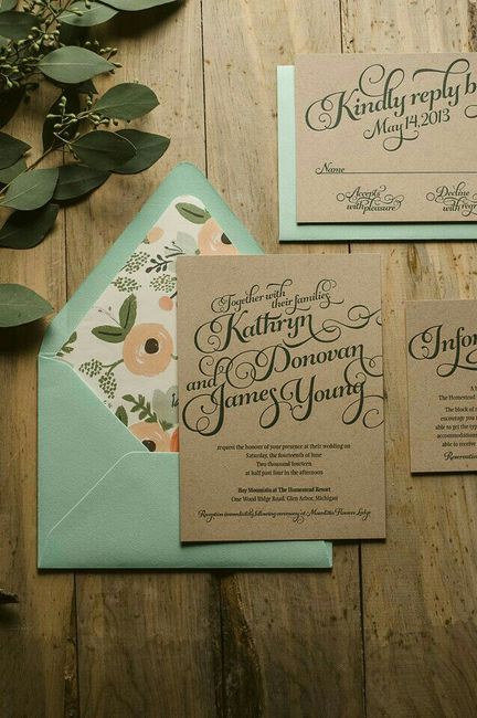  Tendencias: Invitaciones boda rústica 🍂 - 9