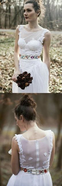  Tendencias: vestido de novia con bordado floral 🌸🌻 - 5