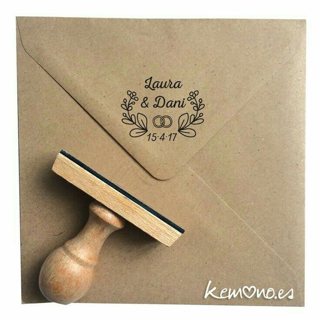  Tendencias: sellos de goma nupciales ⚓ - 2