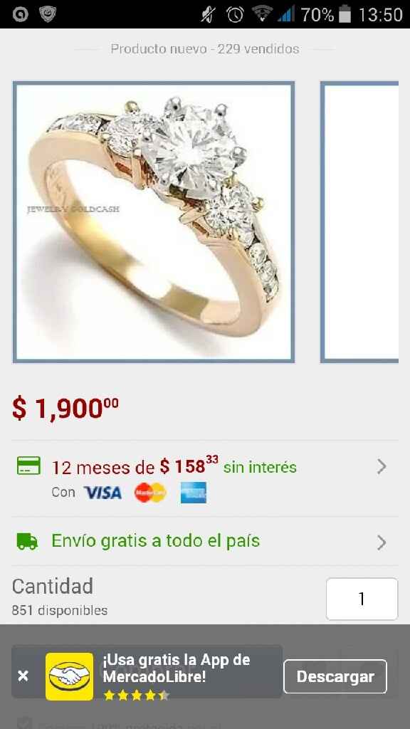 Cuanto les costo su anillo de compromiso ? - 1
