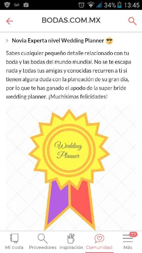 Mi nivel de boda es wedding planner *-* - 1