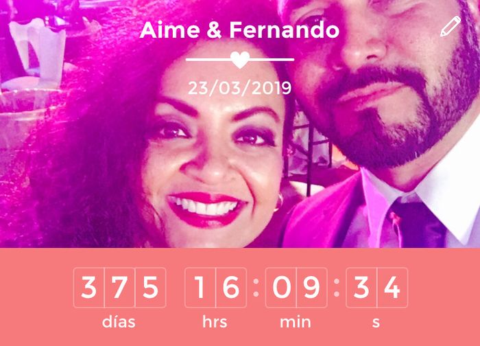 ¿Cuánto falta para que se casen? - 1