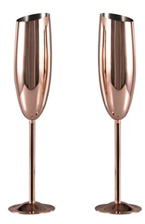 Copas para brindis en tonos rosas 2