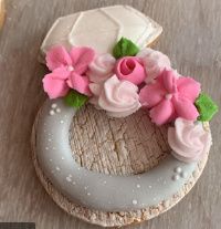 Galletas para recuerdo de boda en rosa! 1