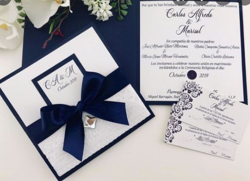 Invitaciones tonos azules 1