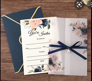 Invitaciones tonos azules 5