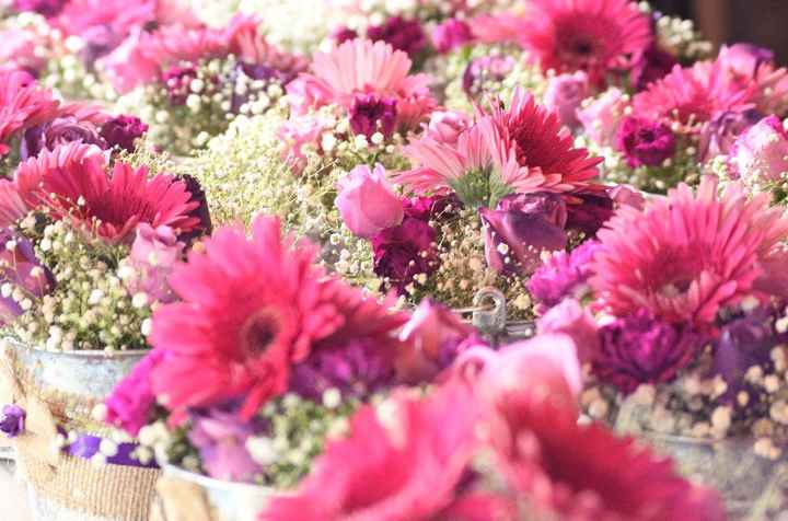 Las flores y centros de mesa