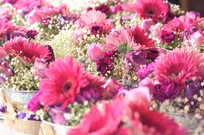 Las flores y centros de mesa