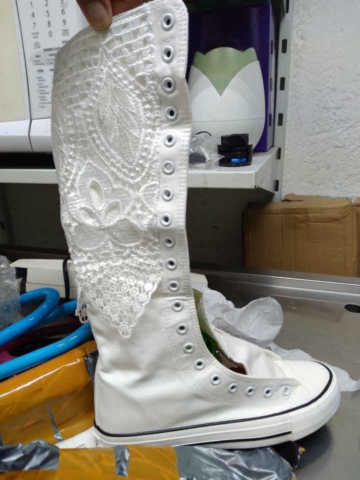¿Utilizarán sus zapatillas durante toda la boda? - 1