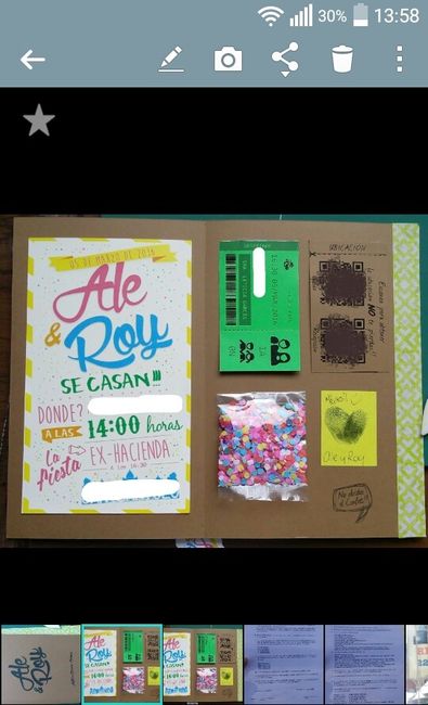 Mis invitaciones diy a 53 días - 2