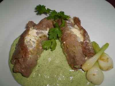 Rollitos de carne en salsa verde!