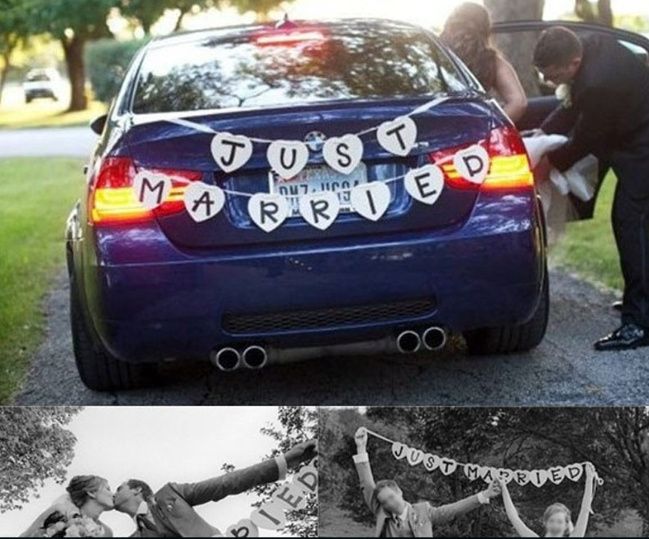 Letrero Just Married