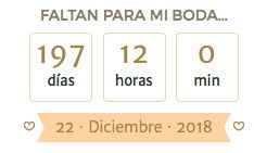 197 días para mi gran dia