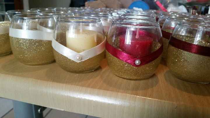 Velas para centros de mesa dyi - 6