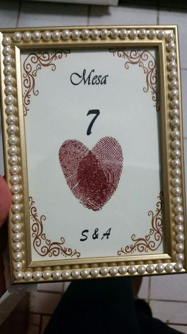 Números de mesa dyi - 6