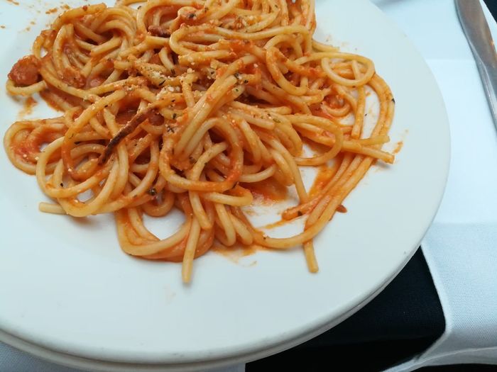 spaggetti a la parmesana con tocino