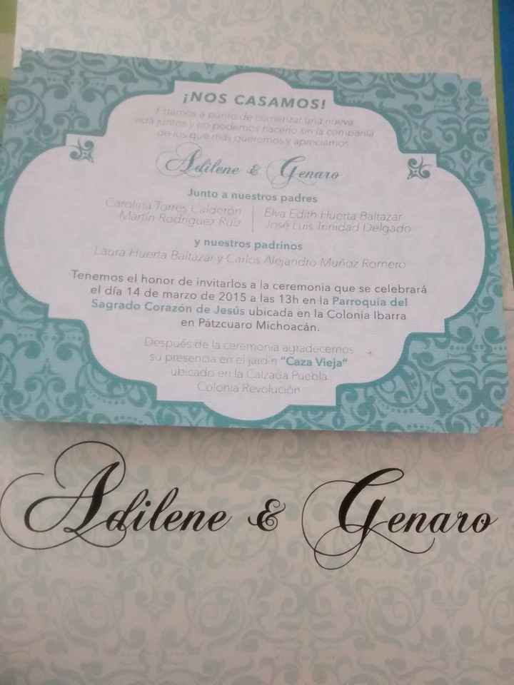 Ya tiene sus invitaciones?? enseñenmelas!! - 1