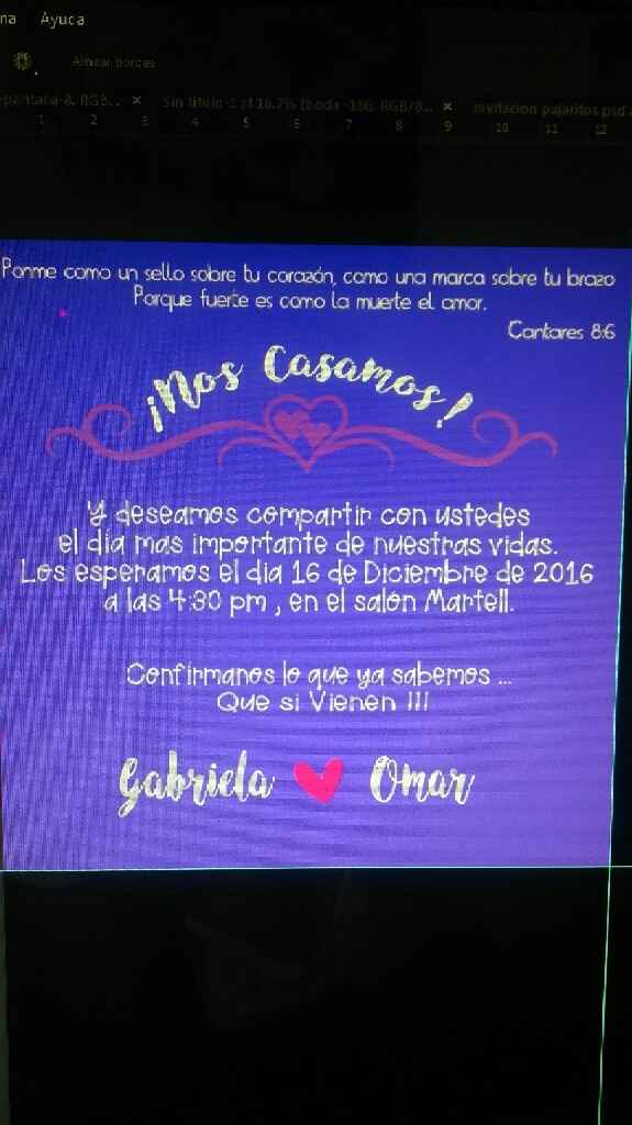 Invitaciónes en proceso, por mi :s..  ayuda!! - 1