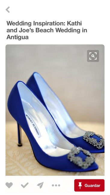 Zapatos ¿ azul o dorado? - 1