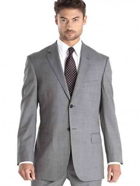 Traje gris muy claro
