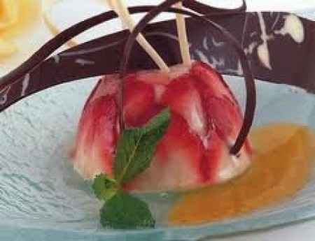 Gelatina con frutas