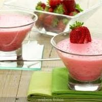 gelatina con fresas