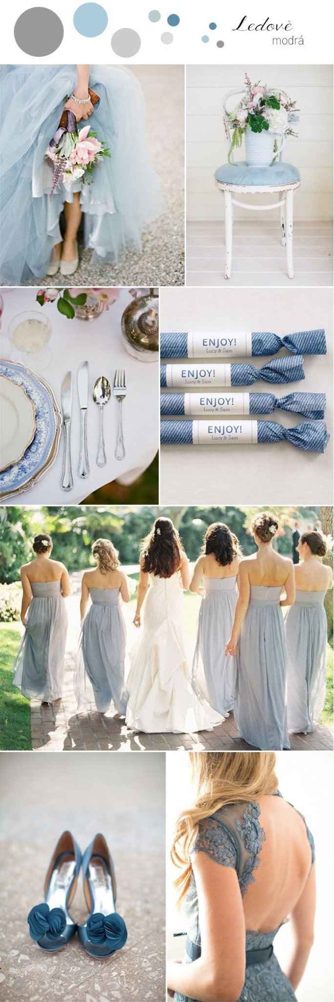 Colores de boda 👰🏻 azul serenity- ivory- plata - 7