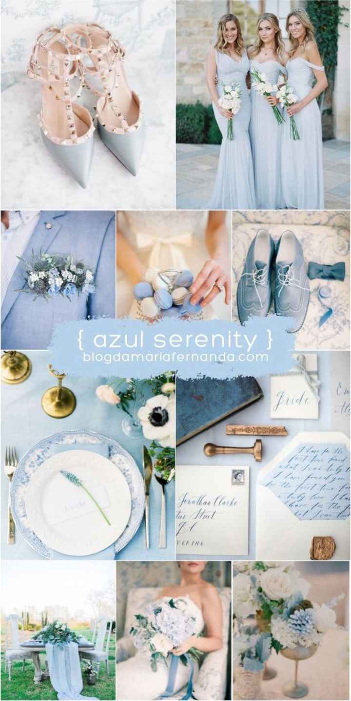 Colores de boda 👰🏻 azul serenity- ivory- plata - 11