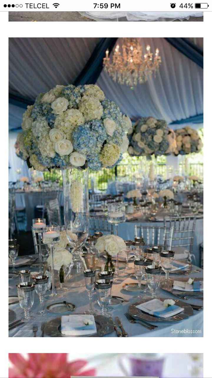 Colores de boda 👰🏻 azul serenity- ivory- plata - 12