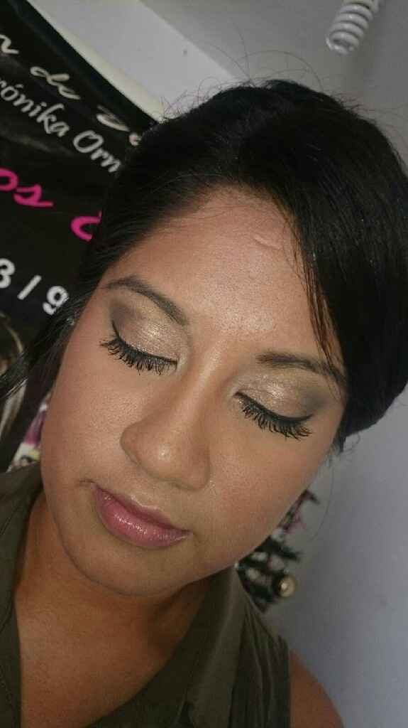 Mi prueba de maquillaje y peinado. - 2