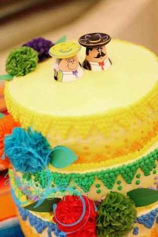 Pasteles boda con estilo mexicano - 3
