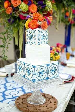 Pasteles boda con estilo mexicano - 7