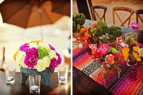 Centros de mesa boda estilo mexicano - 5