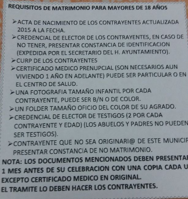 Requisitos Registro Civil de Tlaxcala 1