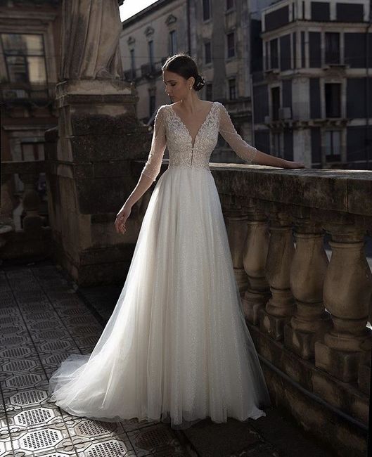 ¿Cuántas ⭐ le das a este vestido de novia?🎁 - 1