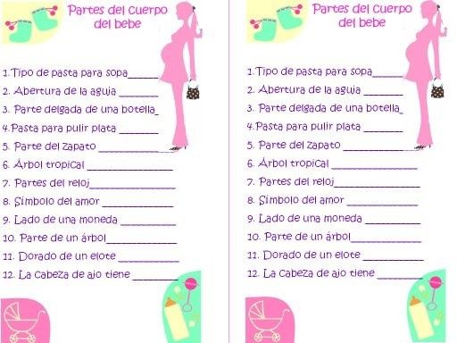 Baby shower - juegos - Foro Futuras mamás - bodas.com.mx