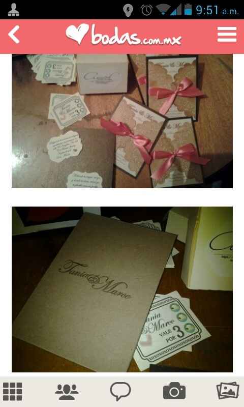 Invitaciones artesanales ¿hacerlas uno? - 2