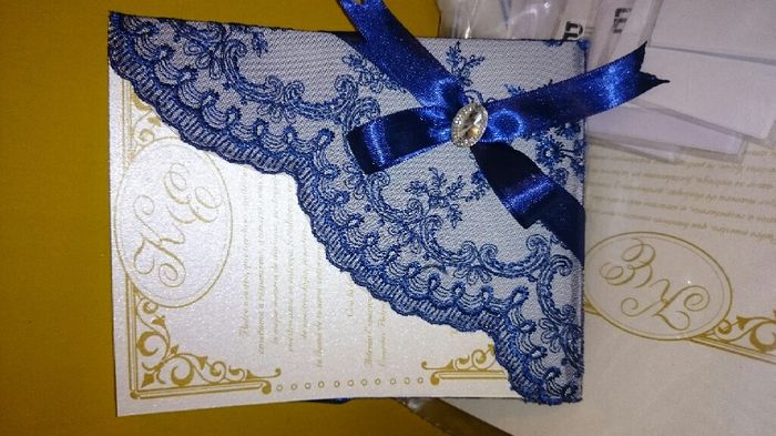 Azul: fidelidad & verdad, invitaciones. - 1