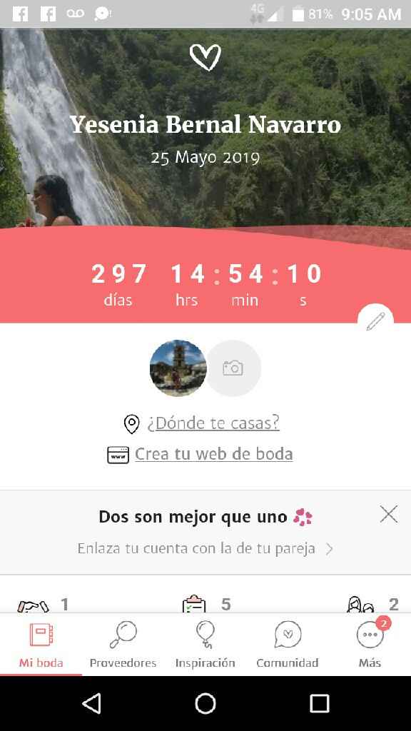 ¿Cuántos grupos de whatsapp tienes relacionados a tu boda? - 1
