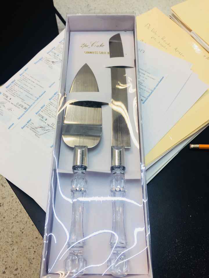  Pala y cuchillo para pastel 🎂 - 2